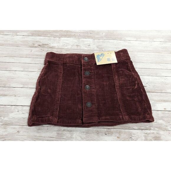 There Abouts Girls Size 3T Cinnamon Red Skirt Corduroy Button Back Toddler - Picture 8 of 8